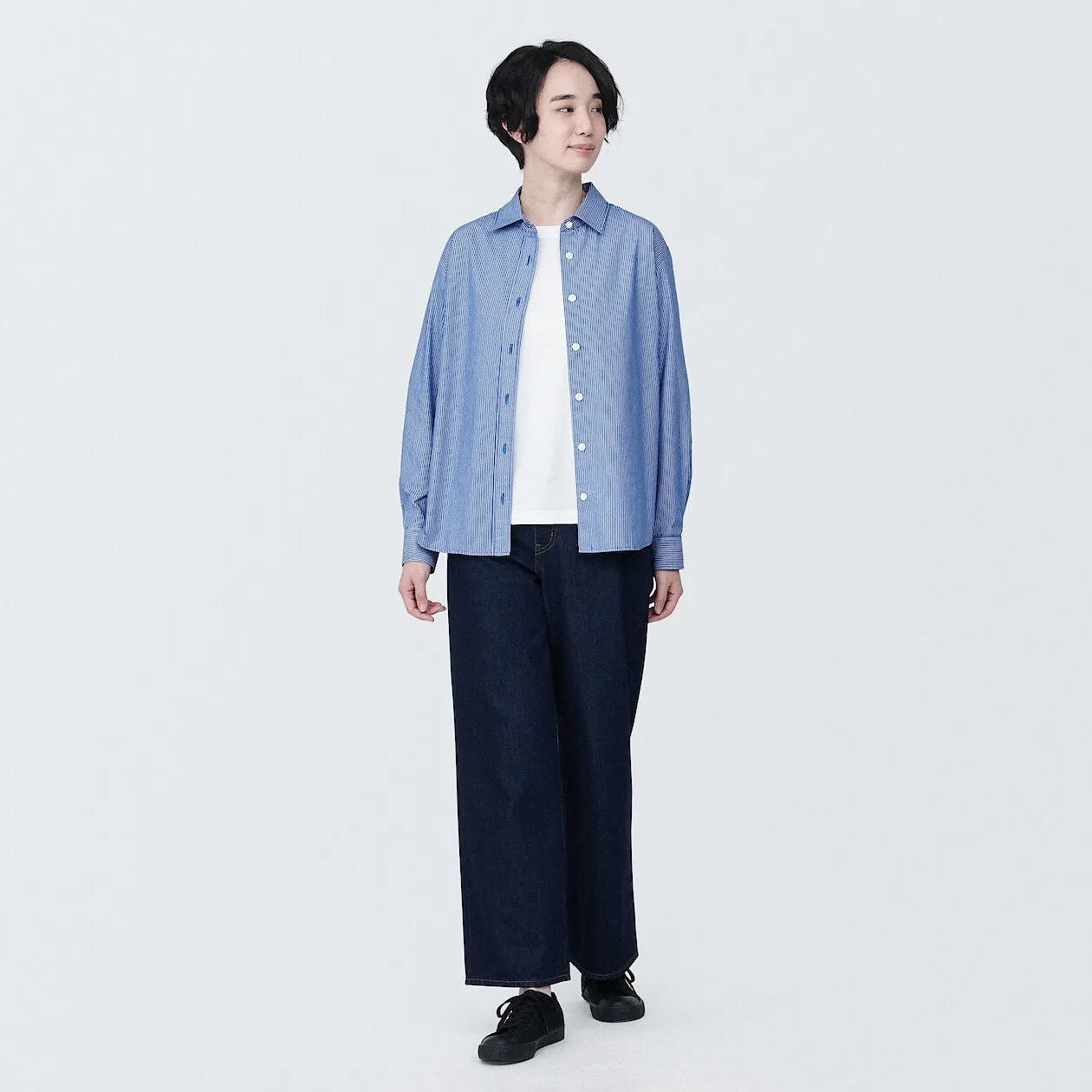 Washed Broadcloth Long Sleeve Shirt
