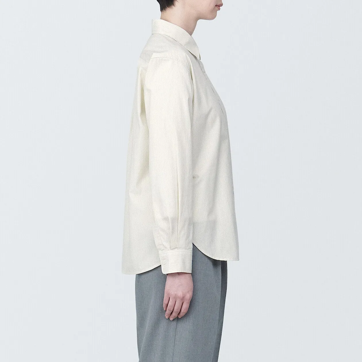 Washed Broadcloth Long Sleeve Shirt