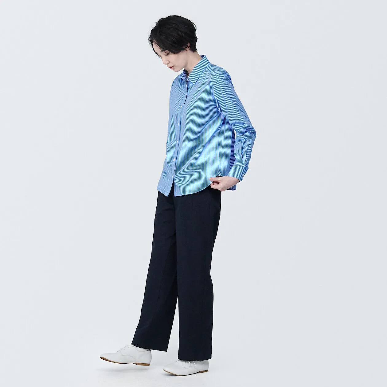 Washed Broadcloth Long Sleeve Shirt