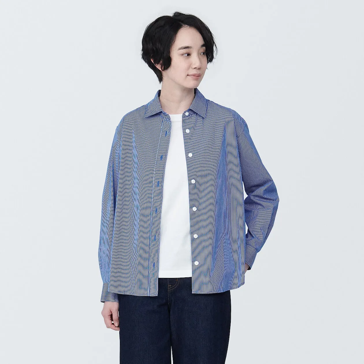 Washed Broadcloth Long Sleeve Shirt