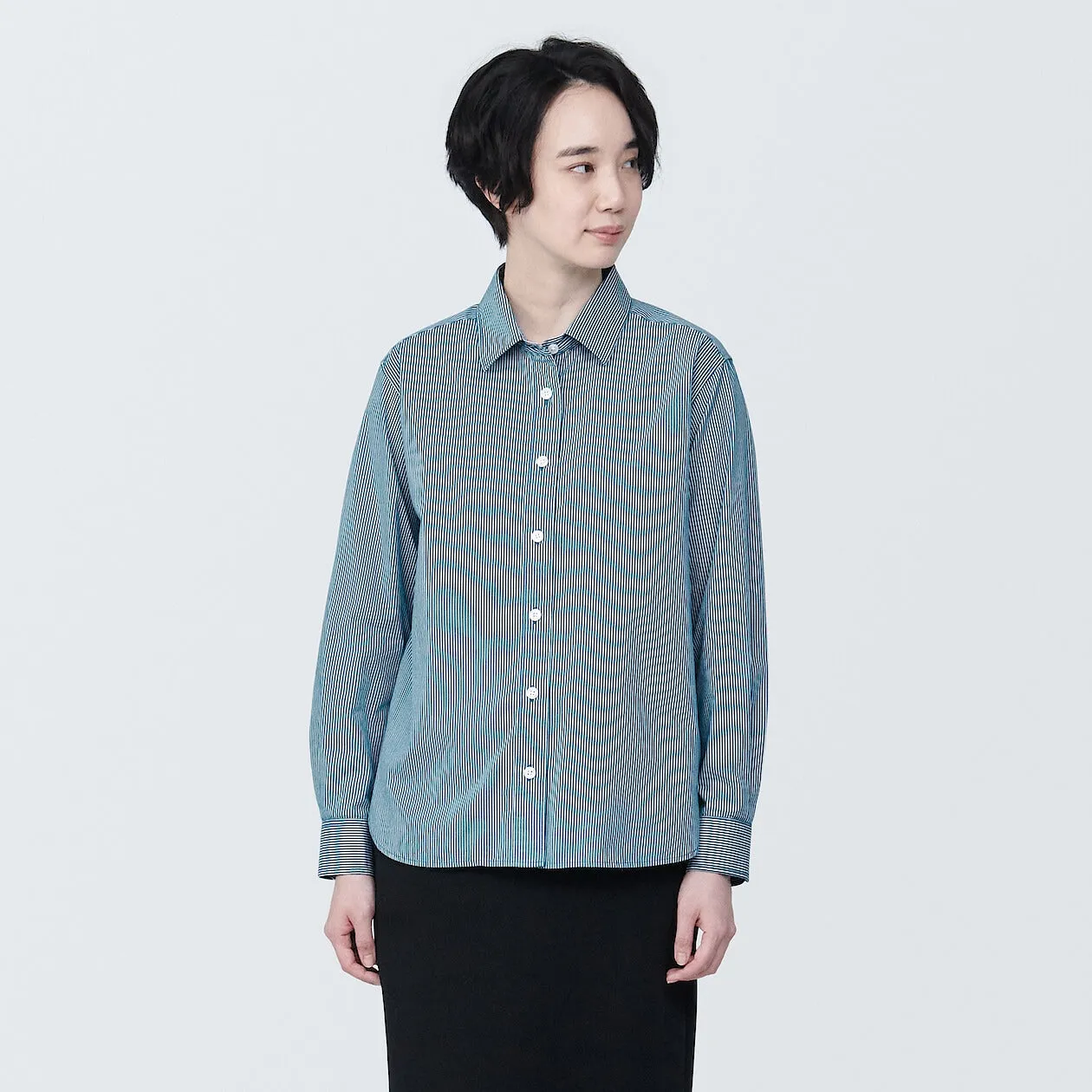 Washed Broadcloth Long Sleeve Shirt