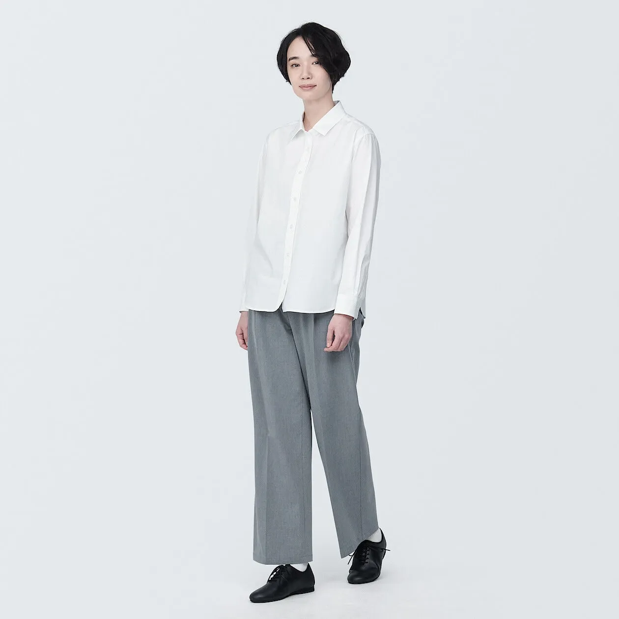 Washed Broadcloth Long Sleeve Shirt