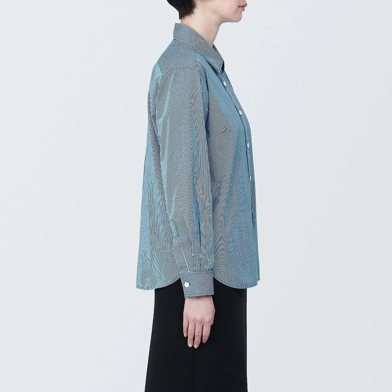 Washed Broadcloth Long Sleeve Shirt