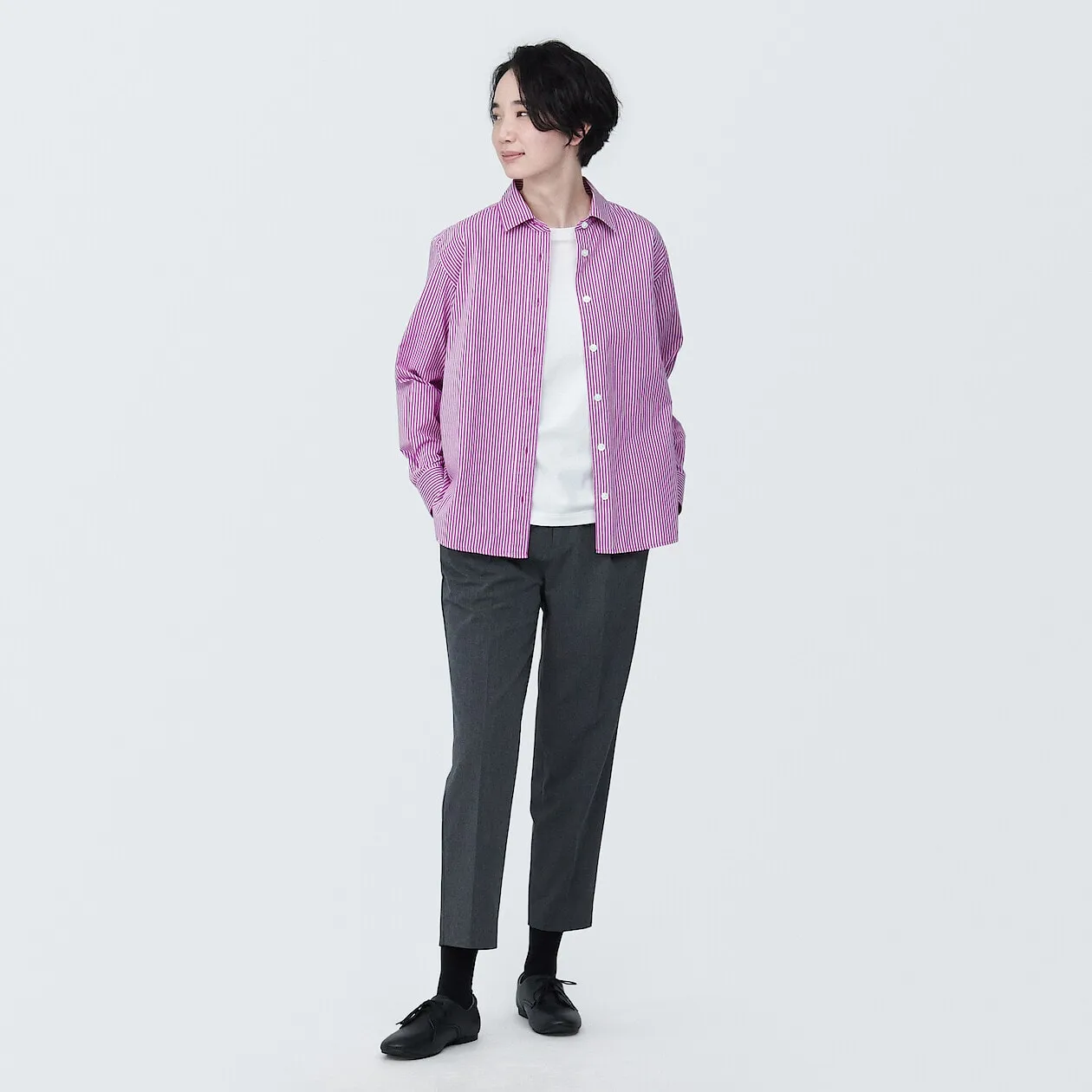 Washed Broadcloth Long Sleeve Shirt