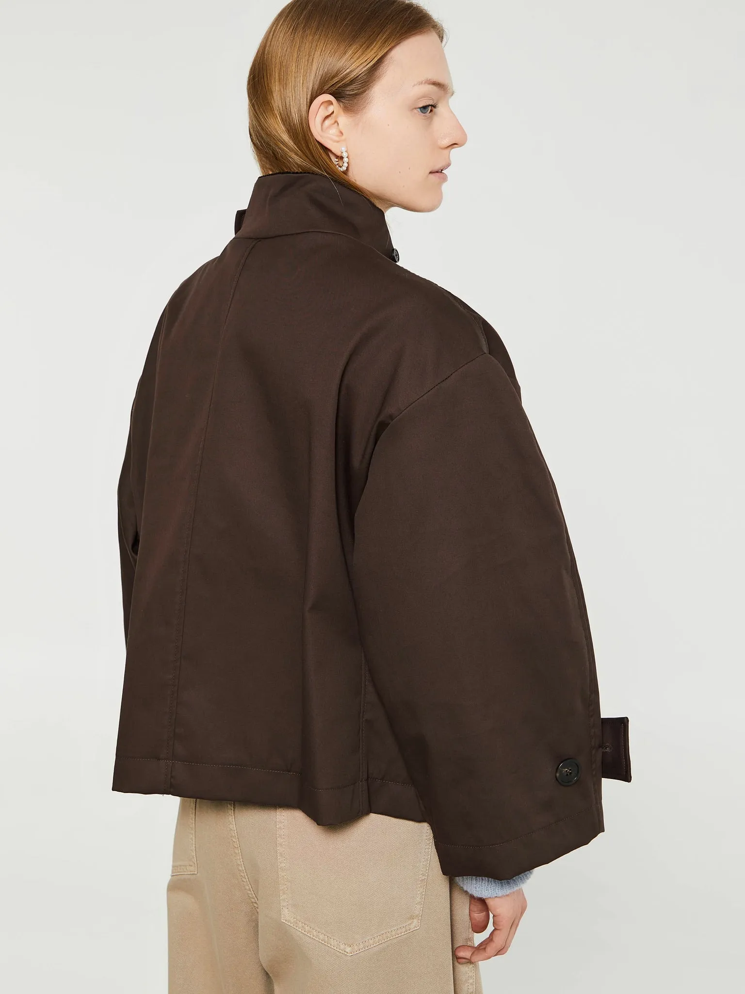 Water Resistant Jacket in Dark Brown