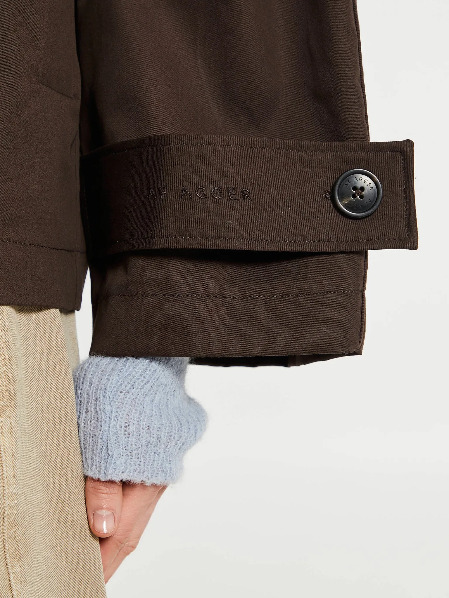 Water Resistant Jacket in Dark Brown