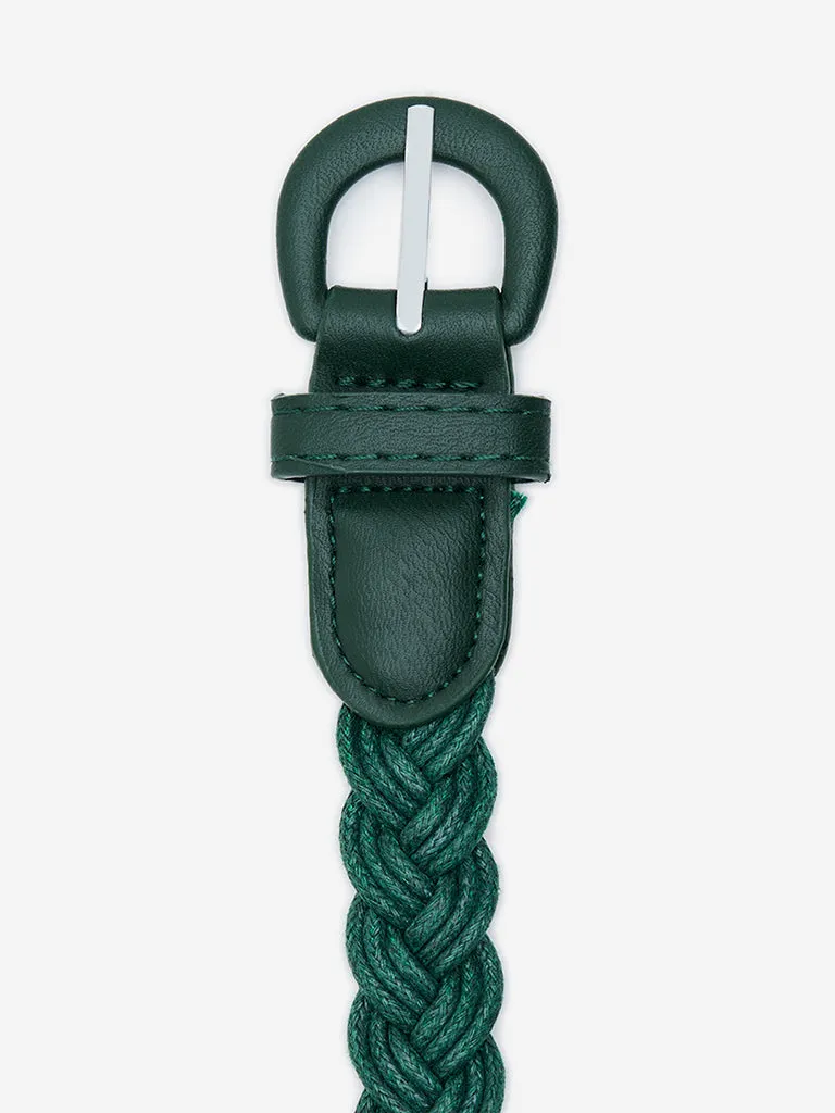 Westside Accessories Green Braided Belt (Small)