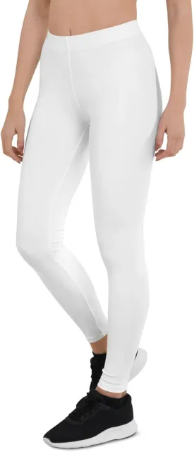 Women's Leggings, Compression Workout Leggings, Tummy Control,Gym Clothes, Fitness Clothing,White