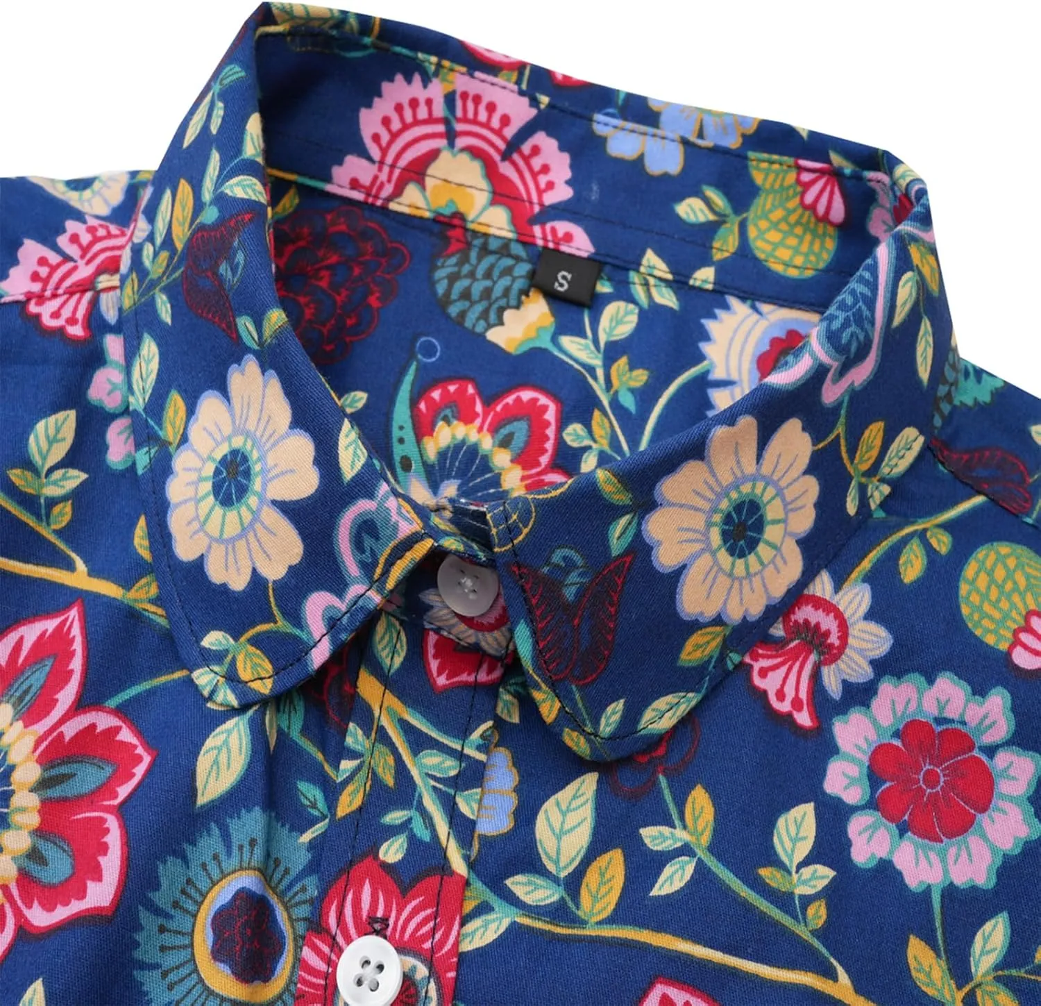Womens Tops Casual Long Sleeve Button Up Hawaiian Shirts Elegant Work Blouses